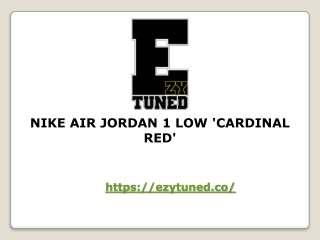 NIKE AIR JORDAN 1 LOW 'CARDINAL RED'