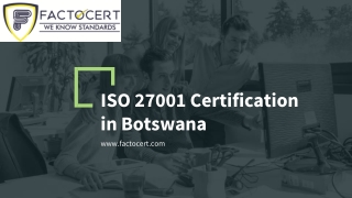 ISO 27001 Certification in Botswana