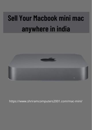 Sell Your Macbook mini mac anywhere in india