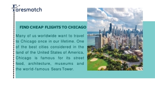 Find Cheap Flights to Chicago - FaresMatch