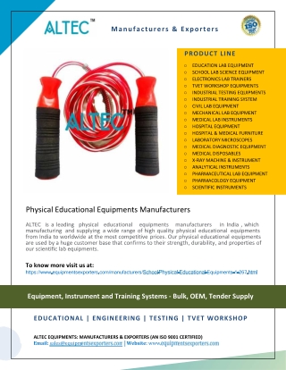 Physical Educational Equipments Manufacturers