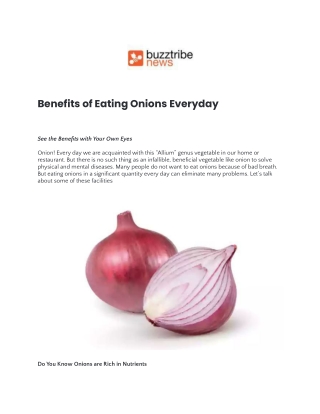Benefits of Eating Onions Everyday.docx