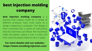 best injection molding company