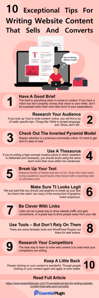 10 Exceptional Tips For Writing Website Content That Sells And Converts