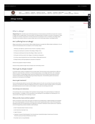 Allergy Testing