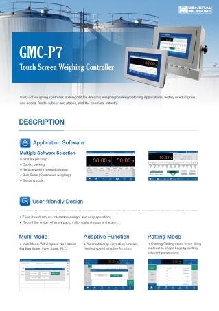 Touch Screen Weighing Controller