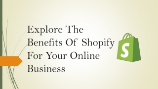 Benefits Of Shopify For Your Online Business - Adoric.com