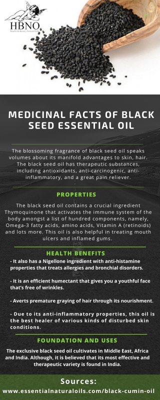 Benefits of Black Cumin Seed Oil for Healthy Skin, Hair and Body