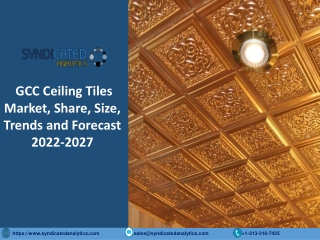 GCC Ceiling Tiles Market Size, Share, Industry Analysis 2022-2027
