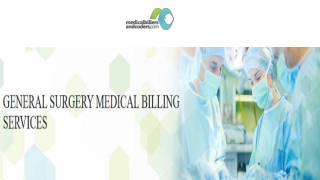 GENERAL SURGERY MEDICAL BILLING SERVICES