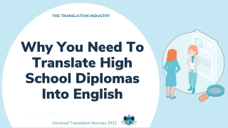 High School Diploma To English