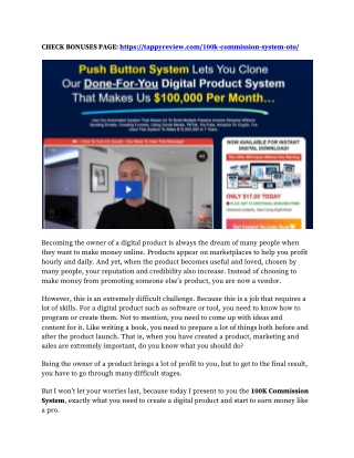 100K Commission System Review - & OTO Legit or SCAM! Exposed