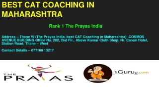 BEST CAT COACHING IN MAHARASHTRA
