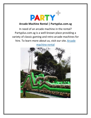 Arcade Machine Rental33