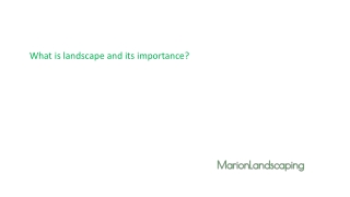 Get the Best landscape services through Marion landscaping