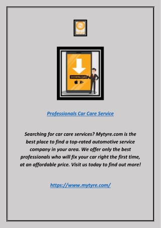 Professionals Car Care Service | Mytyre.com