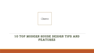 10 Top Modern House Design Tips and Features