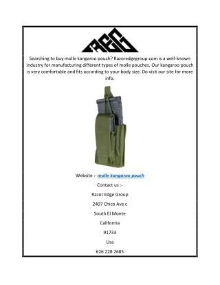 Molle Kangaroo Pouch  Razoredgegroup.com