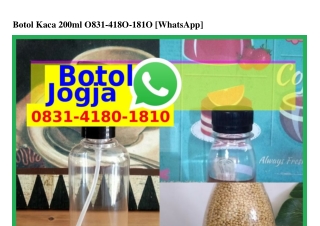 Botol Kaca 200ml Ö8ᣮl·4l8Ö·l8lÖ(whatsApp)