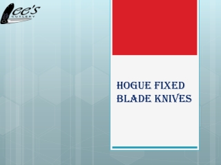 Hogue Fixed Blade Knives