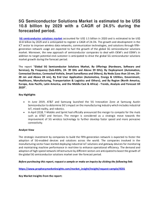 5G Semiconductor Solutions Market