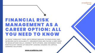 Financial Risk Management as a career option: All you need to know