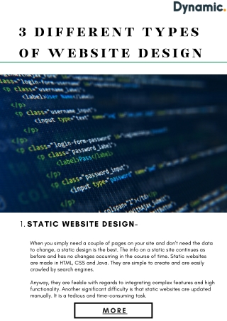 3 Different Types of Website Design