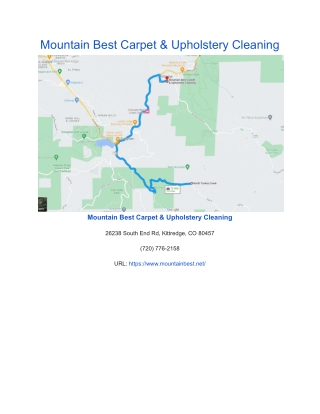 Mountain Best Carpet & Upholstery Cleaning