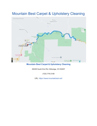Mountain Best Carpet & Upholstery Cleaning