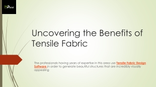 Tensile Fabric Design Software