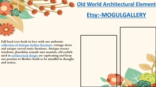 Old World Architectural Element