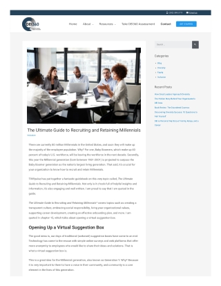 The Ultimate Guide to Recruiting and Retaining Millennials