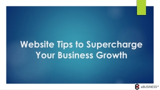 Website Tips to Supercharge Your Business Growth