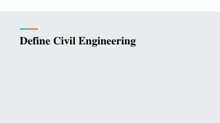 Define Civil Engineering