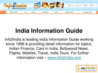 India Information Guide