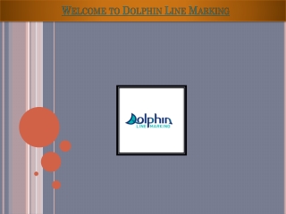 Line Marking Contractors - Dolphin Line Marking