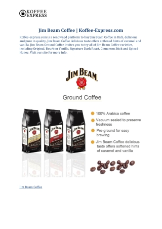 Jim Beam Coffee