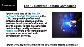 Top 10 Software Testing Companies