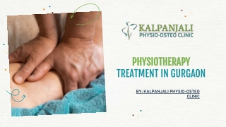Best Physiotherapy Treatment in Gurgaon by Kalpanjali