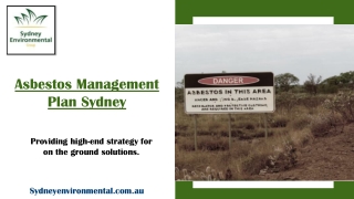 Asbestos Management Plan Sydney