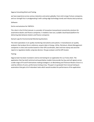 Saguna Consulting | IT Services and IT Consulting