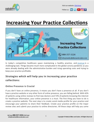 Increasing Your Practice Collections