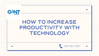 How To Increase Productivity With Technology