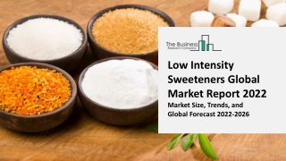 Low Intensity Sweeteners Global Market Research Report Size, Share, By Type, By Application, Regional Forecasts 2022-203