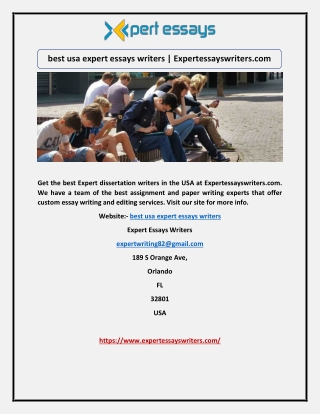 best usa expert essays writers | Expertessayswriters.com