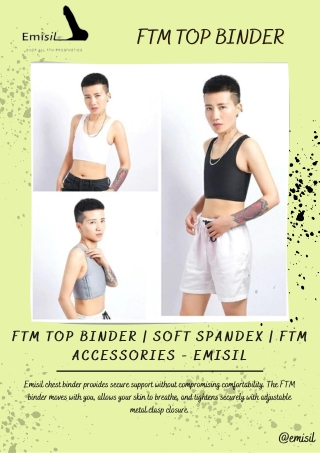FTM Top Binder | Soft Spandex | FTM Accessories - Emisil