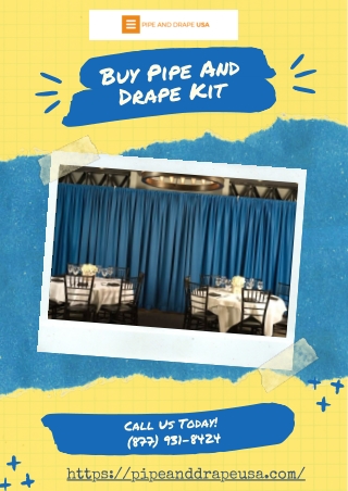 Buy Pipe And Drape Kit | Best Pipe & Drape Supplies - Pipe And Drape USA
