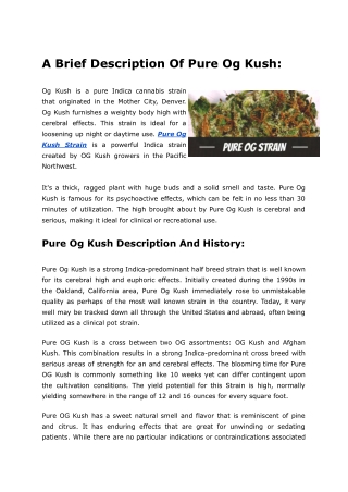 Og Kush Strain - Buy Online At Green Home Dispensary