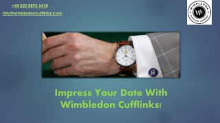 Impress Your Date With Wimbledon Cufflinks