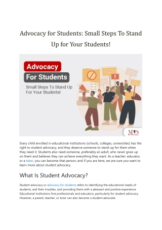 Advocacy for Students